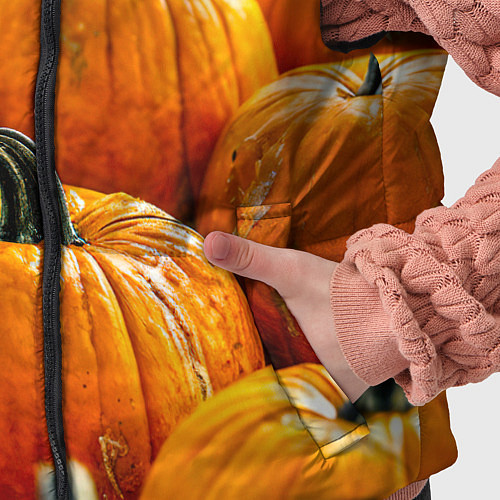 Детский жилет Много тыкв / 3D-Красный – фото 5