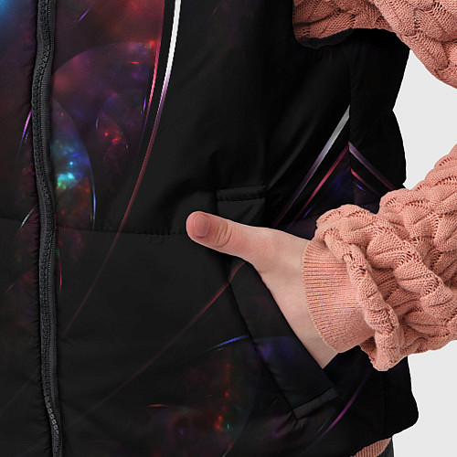 Детский жилет Неоновая психоделика абстракция / 3D-Красный – фото 5