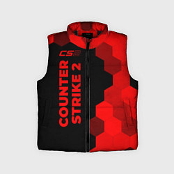 Детский жилет Counter Strike 2 - red gradient по-вертикали