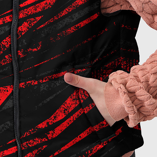 Детский жилет N7 - красный камуфляж / 3D-Красный – фото 5