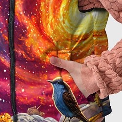 Детский жилет Кукушка в космосе, цвет: 3D-светло-серый — фото 2