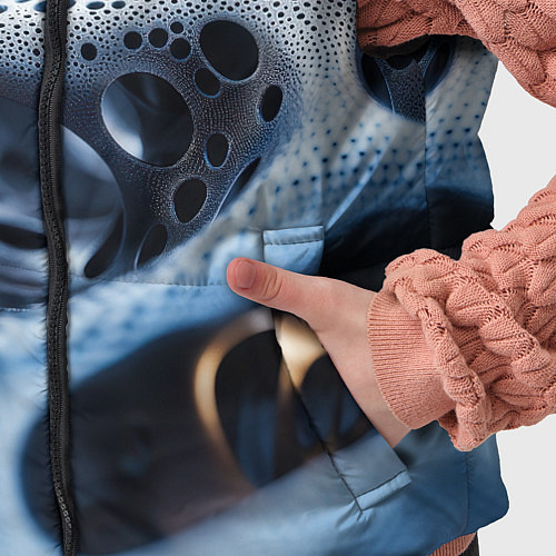 Детский жилет Текстура объемных сот / 3D-Красный – фото 5