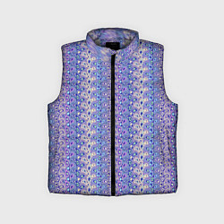 Детский жилет Сиреневый с узором паттерн