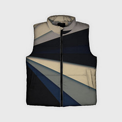 Детский жилет Фрактальные линии - темный