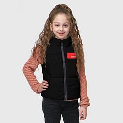 Детский жилет WSTDS logo, цвет: 3D-черный — фото 2