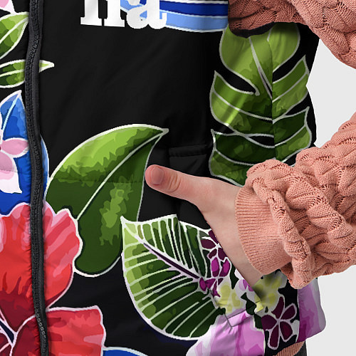 Детский жилет Tropical flowers - aloha / 3D-Красный – фото 5