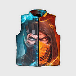 Детский жилет Mortal Kombat - Саб-зиро и Скорпион, цвет: 3D-черный