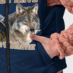 Детский жилет Волки в ночи, цвет: 3D-черный — фото 2