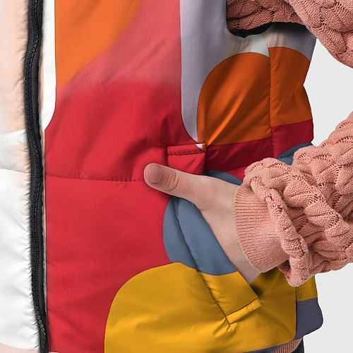 Детский жилет Абстракция из фигур и линий / 3D-Красный – фото 5