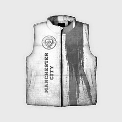 Детский жилет Manchester City - white gradient по-вертикали