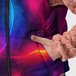 Детский жилет Вспыхивающие перья - неоновое свечение, цвет: 3D-светло-серый — фото 2