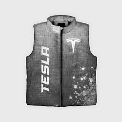 Детский жилет Tesla - grey gradient вертикально