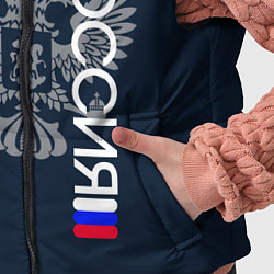 Детский жилет Россия и герб серо-синий, цвет: 3D-светло-серый — фото 2