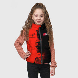 Детский жилет AUDI quattro black and red, цвет: 3D-красный — фото 2
