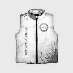 Детский жилет Mercedes - white gradient вертикально