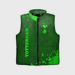 Детский жилет Tottenham - green gradient вертикально, цвет: 3D-черный