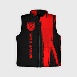 Детский жилет West Ham - red gradient по-вертикали