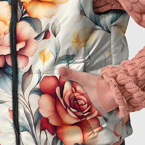 Детский жилет Паттерн с переплетением цветов / 3D-Красный – фото 5