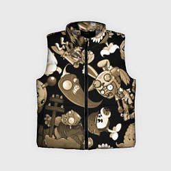 Детский жилет Растения против зомби в бежевом цвете