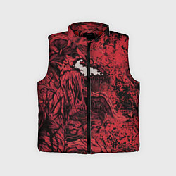 Детский жилет Красный веном текстура Карнажа