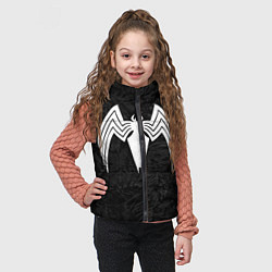 Детский жилет Знак венома с текстурой симбиота, цвет: 3D-черный — фото 2