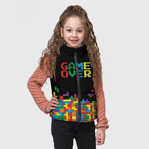 Детский жилет Game over / 3D-Светло-серый – фото 3