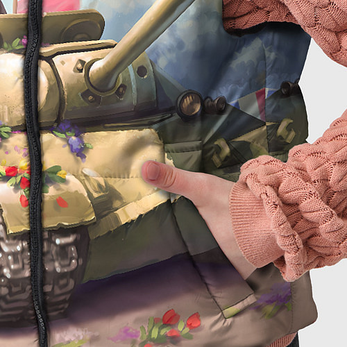 Детский жилет Русский танк / 3D-Красный – фото 5