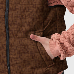 Детский жилет Коричневый текстурный, цвет: 3D-черный — фото 2
