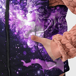 Детский жилет Фиолетово-синяя абстрактная волна, цвет: 3D-светло-серый — фото 2