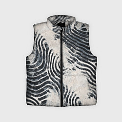 Детский жилет Текстура гранж - абстрактные линии
