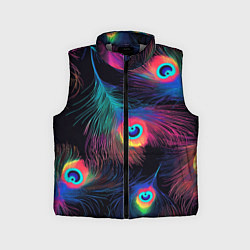 Детский жилет Павлиньи перья - разные оттенки