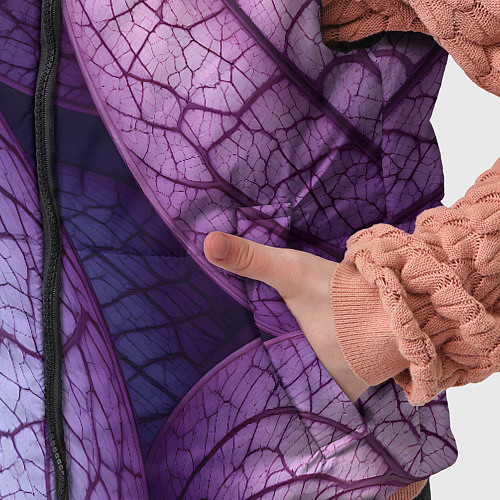 Детский жилет Прожилки экзотического растения / 3D-Светло-серый – фото 5