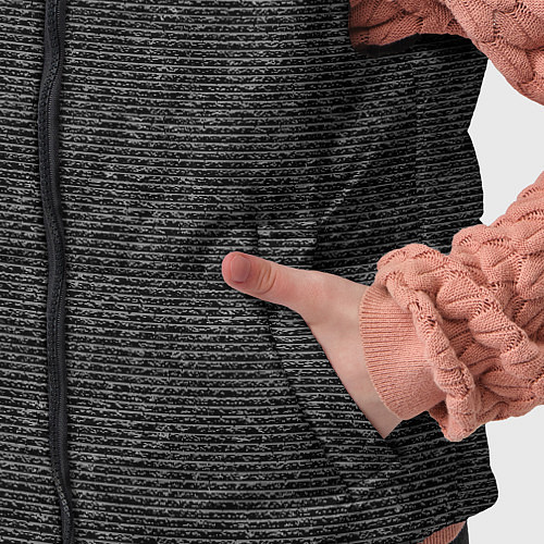 Детский жилет Тонкие полосы графитовый серый / 3D-Светло-серый – фото 5