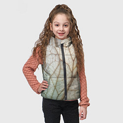 Детский жилет Прожилки листика, цвет: 3D-черный — фото 2