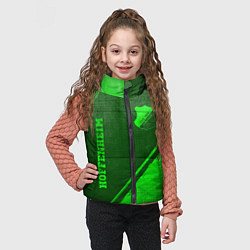 Детский жилет Hoffenheim - green gradient вертикально, цвет: 3D-черный — фото 2