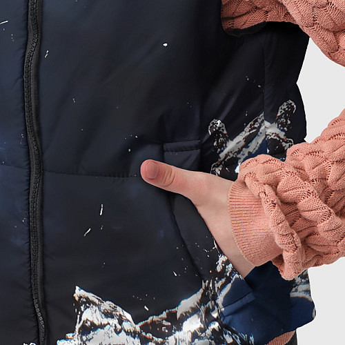 Детский жилет Объемная дыра в стене текстура / 3D-Красный – фото 5