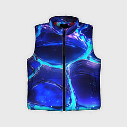 Детский жилет Объемные плиты в неоновом свечение, цвет: 3D-красный