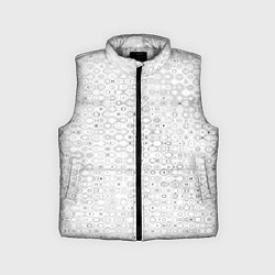 Детский жилет Белый с абстрактным узором