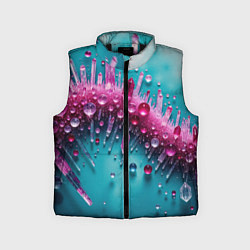 Детский жилет Розовые кристаллы
