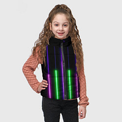 Детский жилет Color Purple green pink, цвет: 3D-светло-серый — фото 2