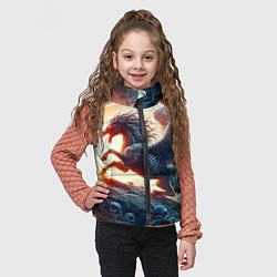 Детский жилет Пегас тёмных сил - нейроарт, цвет: 3D-светло-серый — фото 2