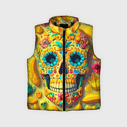 Детский жилет Красочный летний паттерн с черепом - нейроарт