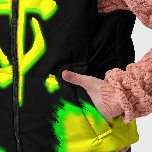 Детский жилет Doom огненное лого краски / 3D-Красный – фото 5