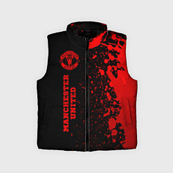 Детский жилет Manchester United - red gradient по-вертикали