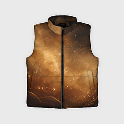 Детский жилет Песочный фон со звездами