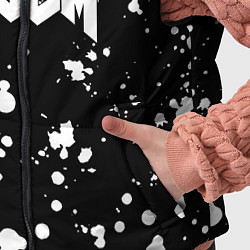 Детский жилет Doom белые краски всплеск, цвет: 3D-черный — фото 2