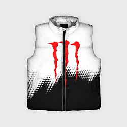 Детский жилет Monster energy чёрно белые краски