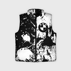 Детский жилет BMW черно белые краски