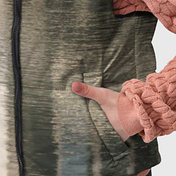 Детский жилет Размытые серо-бежевые полосы, цвет: 3D-черный — фото 2