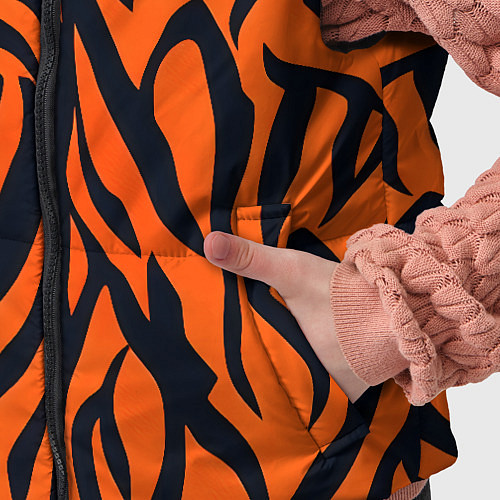 Детский жилет Расцветка тигра / 3D-Красный – фото 5